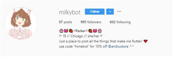 exemple bio instagram mignonne