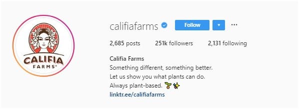 exemple bio instagram business